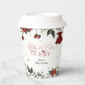 Gobelets En Papier Bébé son froid extérieur Baby shower fille (Recto)