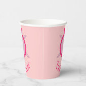Gobelets En Papier Bébé Tortue rose mignonne (Droite)