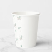 Gobelets En Papier Bébé vert mignon Buggy Bébé Douche (Gauche)