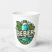 Gobelets En Papier Beber agua (Recto)