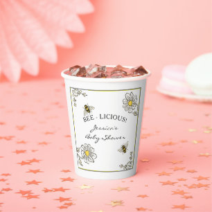 Gobelets En Papier Bee Baby shower Bumble Bee Douche