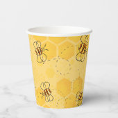 Gobelets En Papier Bee Buzzing Honey Bees mignonne (Verso)
