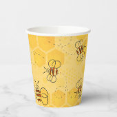 Gobelets En Papier Bee Buzzing Honey Bees mignonne (Gauche)