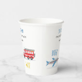 Gobelets En Papier Beep Vroom woo Avion2 fête d'anniversaire Coupe pa (Droite)