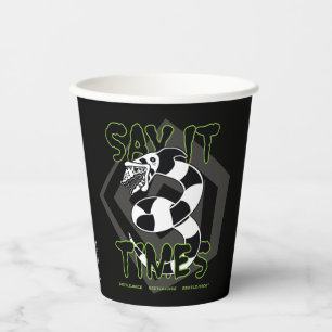 Gobelets En Papier Beetlejuice   Say It 3 Times
