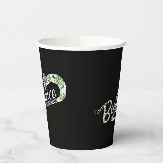 Gobelets En Papier Beetlejus | Allumer le jus (Gauche)