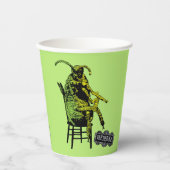 Gobelets En Papier Beetlejus | Le dendroctone en fauteuil (Recto)