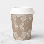 Gobelets En Papier Beige and white patterns AI art (Verso)