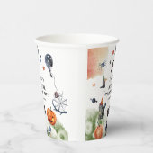 Gobelets En Papier Belle Aquarelle Anniversaire de enfant Halloween (Droite)