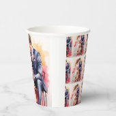 Gobelets En Papier Belle aquarelle couple mariage (Droite)