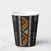 Gobelets En Papier Belle Boue Tissu Design Partie Approvisionnement C (Recto)