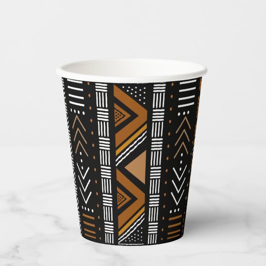 Gobelets En Papier Belle Boue Tissu Design Partie Approvisionnement C (Recto)