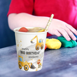 Gobelets En Papier Belle construction pour enfants Anniversaire