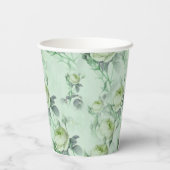 Gobelets En Papier Belle florale Vintage (Verso)