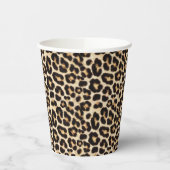 Gobelets En Papier Belle fourrure de léopard | Faux Fur Motif (Gauche)