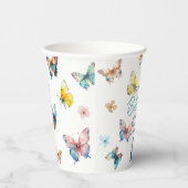 Gobelets En Papier Belle papillons Fête d'anniversaire de la fille (Droite)