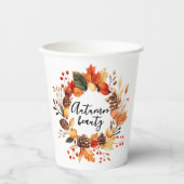 Gobelets En Papier Belle tasse à café d'automne (Recto)