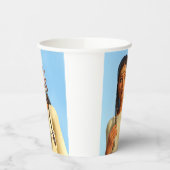 Gobelets En Papier Belle tenue autochtone amérindienne (Gauche)