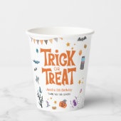 Gobelets En Papier Belle Trick ou traiter Halloween 5e anniversaire f (Recto)