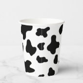 Gobelets En Papier Belle vache noire et blanche moderne (Droite)