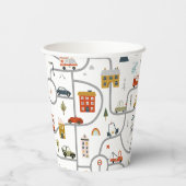 Gobelets En Papier Belle Voiture Anniversaire (Verso)