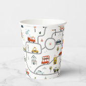 Gobelets En Papier Belle Voiture Anniversaire (Gauche)