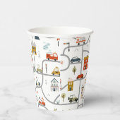 Gobelets En Papier Belle Voiture Anniversaire (Droite)