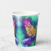 Gobelets En Papier Belles tasses de papier perroquet couleur (Verso)