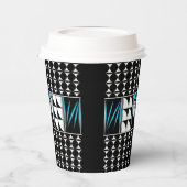 Gobelets En Papier Bénédiction de plumes du sud-ouest en turquoise (Gauche)