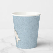 Gobelets En Papier Berger blanc blanc blanc GSD Cartoon Chien bleu (Gauche)