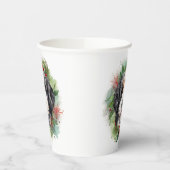 Gobelets En Papier Bernedoodle Christmas Wreath Festive Pup (Gauche)