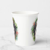 Gobelets En Papier Bernedoodle Christmas Wreath Festive Pup (Droite)