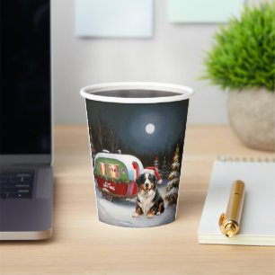 Gobelets En Papier Bernese Mountain Caravan Christmas Adventure