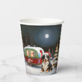 Gobelets En Papier Bernese Mountain Caravan Christmas Adventure (Verso)