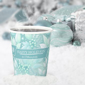Gobelets En Papier Berries de Noël côtier Motif #7 ID1009