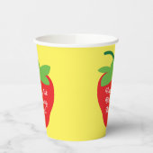 Gobelets En Papier Berry 1er Anniversaire Cute Strawberry Kids (Gauche)