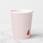 Gobelets En Papier Berry 1ère fraise Anniversaire (Verso)