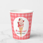 Gobelets En Papier Berry Cool Anniversaire (Recto)