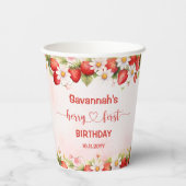 Gobelets En Papier Berry First Birthday (Verso)