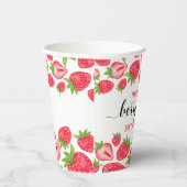 Gobelets En Papier Berry First Strawberry 1er fête d'anniversaire Per (Droite)