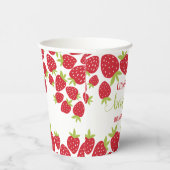 Gobelets En Papier Berry First Strawberry 1er fête d'anniversaire Per (Droite)