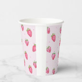 Gobelets En Papier Berry fraise Baby shower sucré (Droite)