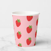 Gobelets En Papier Berry fraise Baby shower sucré (Verso)