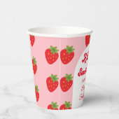 Gobelets En Papier Berry fraise Baby shower sucré (Droite)
