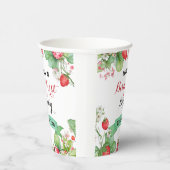 Gobelets En Papier Berry Lovely Premier anniversaire (Droite)