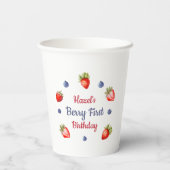 Gobelets En Papier Berry premier anniversaire (Verso)