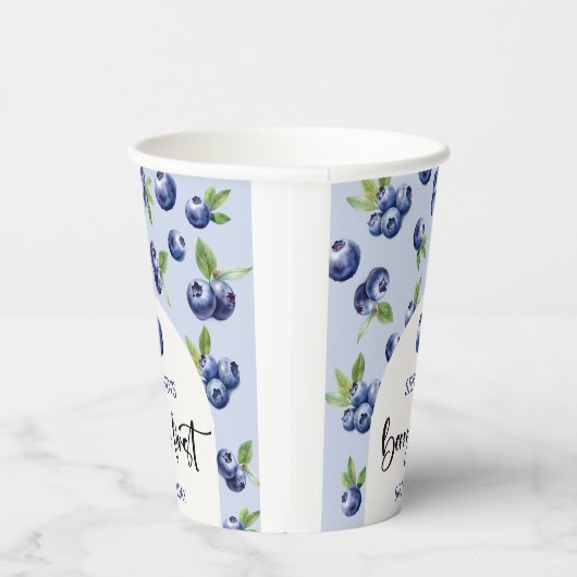 Gobelets En Papier Berry premier anniversaire de enfant de bleuets (Droite)