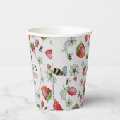 Gobelets En Papier Berry Premier anniversaire Fraise fête d'anniversa (Gauche)