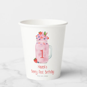 Gobelets En Papier Berry Premier anniversaire Smoothie