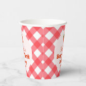 Gobelets En Papier Berry rouge fraise première fête d'anniversaire (Droite)